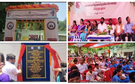 ଧରାକୋଟ ଶ୍ରୀ ରାଜ ଉଚ୍ଚ ବିଦ୍ୟାଳୟରେ ଗୋଦାବରୀଶ ମିଶ୍ର ଆଦର୍ଶ ପ୍ରଥମିକା ବିଦ୍ୟାଳୟର ଭିତି ପ୍ରସ୍ତର ସ୍ଥାପନ ।