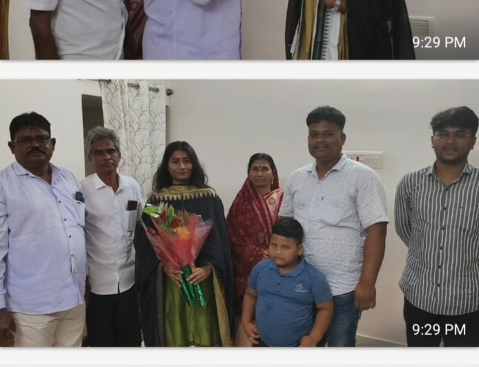 ପ୍ରଥମ ଥର କରି ପୁରୁଷୋତ୍ତମପୁର ବ୍ଲକରେ ଓ ପି ଏସ ସି ପରୀକ୍ଷାରେସଫଳତା ପାଇଛନ୍ତିଆଲାଡୀଗାଁ ର ସନ୍ତୋଷିନୀ ପାତ୍ର ।