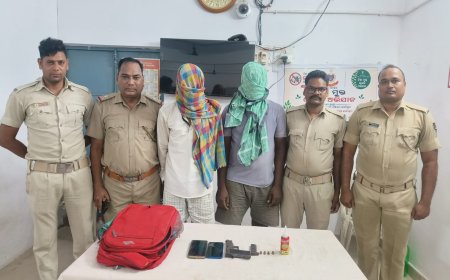 ପେଟ୍ରୋଲିଂ ବେଳେ ବେଲଗାଁ ପୋଲିସକୁ ବଡ଼ ସଫଳତା; ଦେଶୀ ପିସ୍ତଲ ସହ ୨ ଯୁବକ ଗିରଫ, ଗୁଳି ଓ ଅନ୍ୟାନ୍ୟ ସାମଗ୍ରୀ ଜବତ